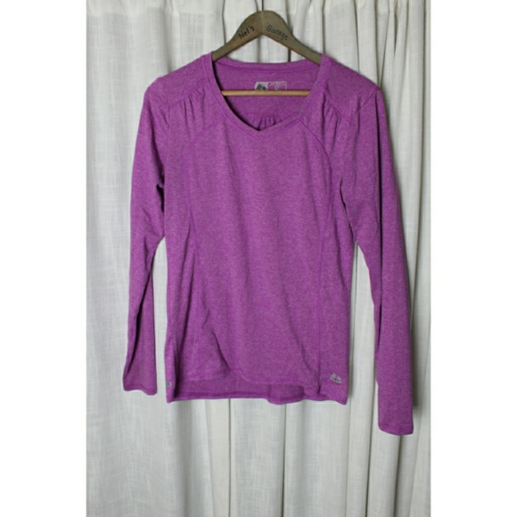 Reebok Tops - Reebok Purple Long Sleeve Workout Top